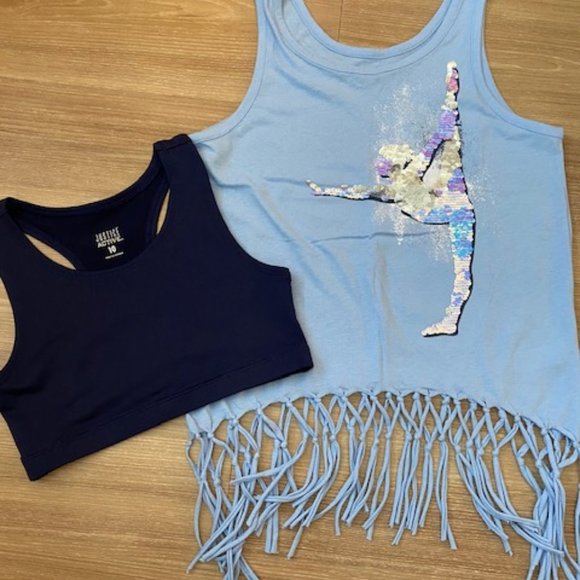 JUSTICE ACTIVE GIRLS DECORATIVE 2 PIECE SET - Picture 1 of 2